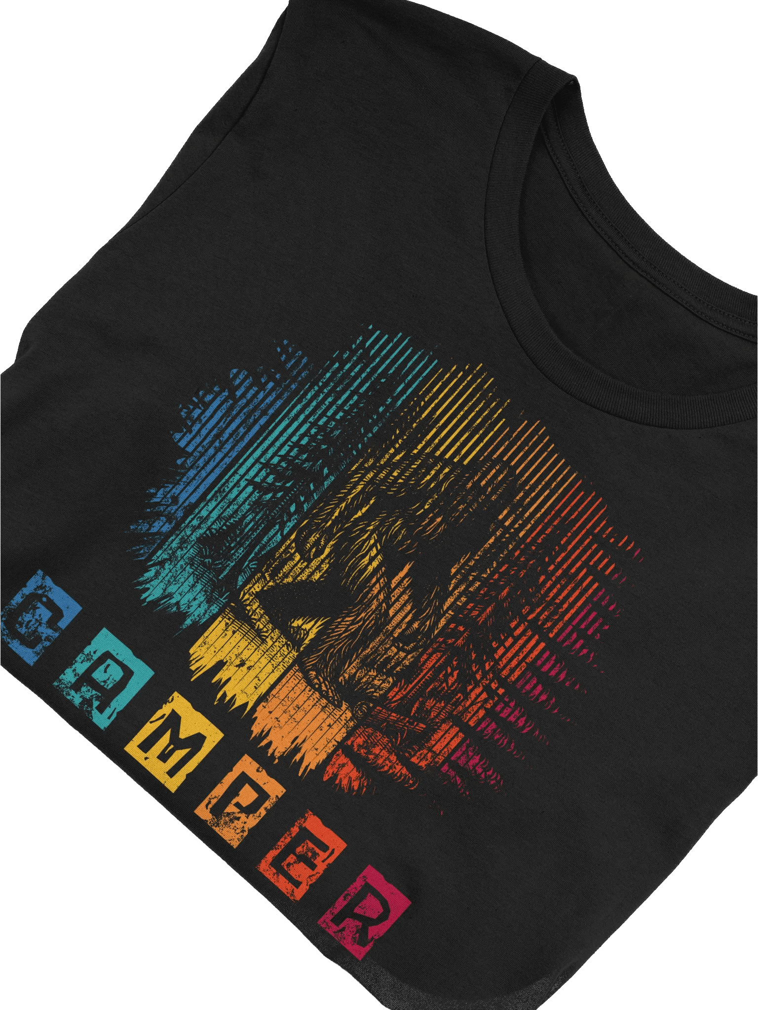 Bigfoot Camper T-Shirt – Retro Camping & Sasquatch Adventure Design product image (45)