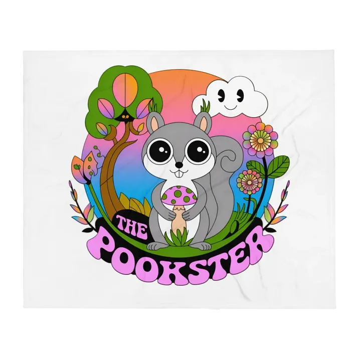 Ultra soft and plushy blanket: The pookster, retro illustration, psychedelic x 70s product image (1)