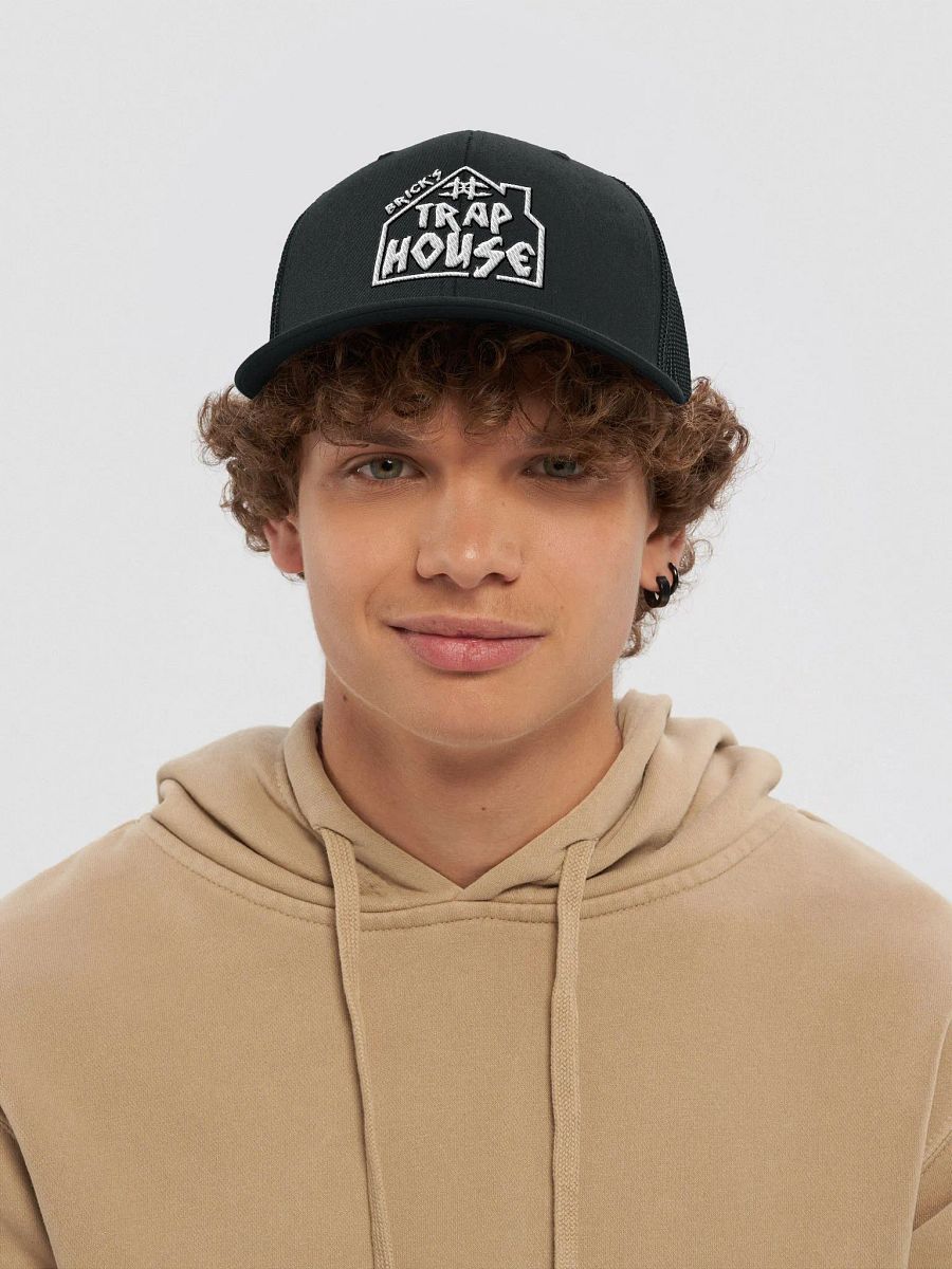 Trap House Trucker Hat (White Logo) product image (5)
