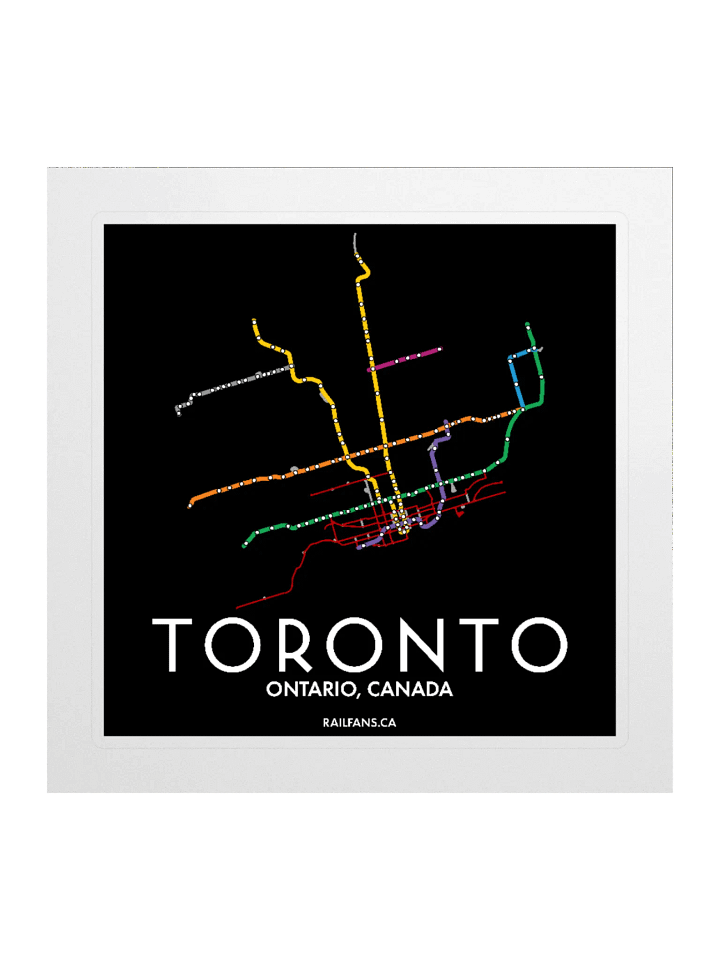 The Rail Fans Canada Transit Sticker - Toronto product image (1)