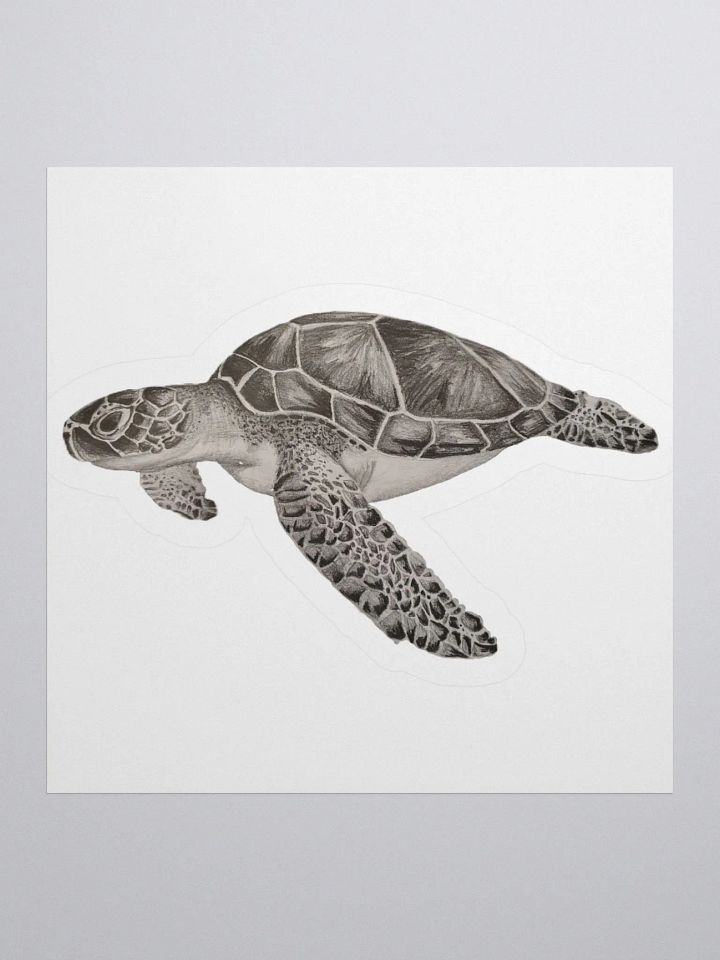 Turtle Drawing Sticker product image (1)
