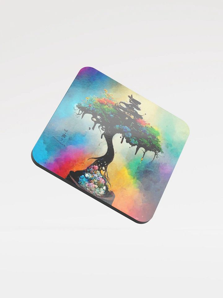 Vibrant Bonsai Dreams Coaster product image (1)