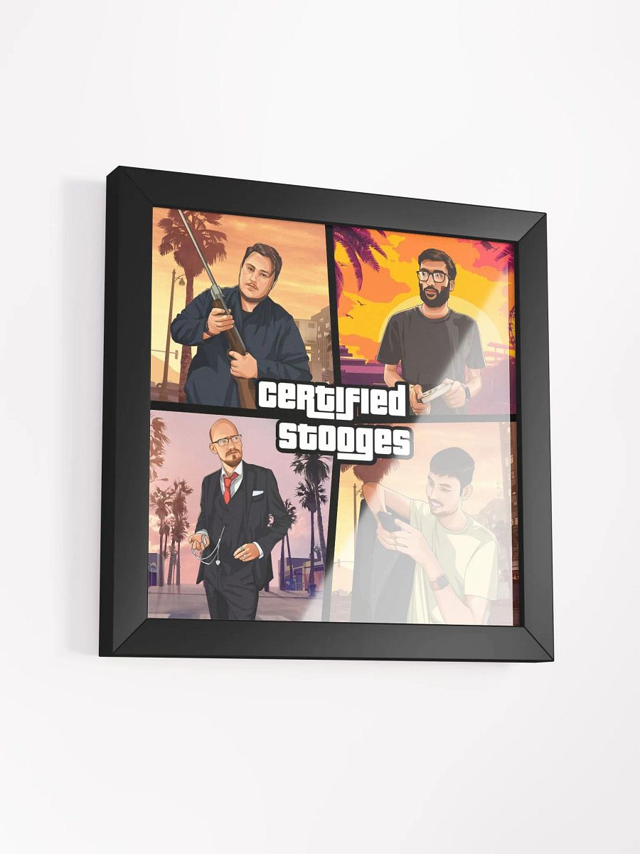 Certified Stooges GTA Style Framed Poster product image (15)