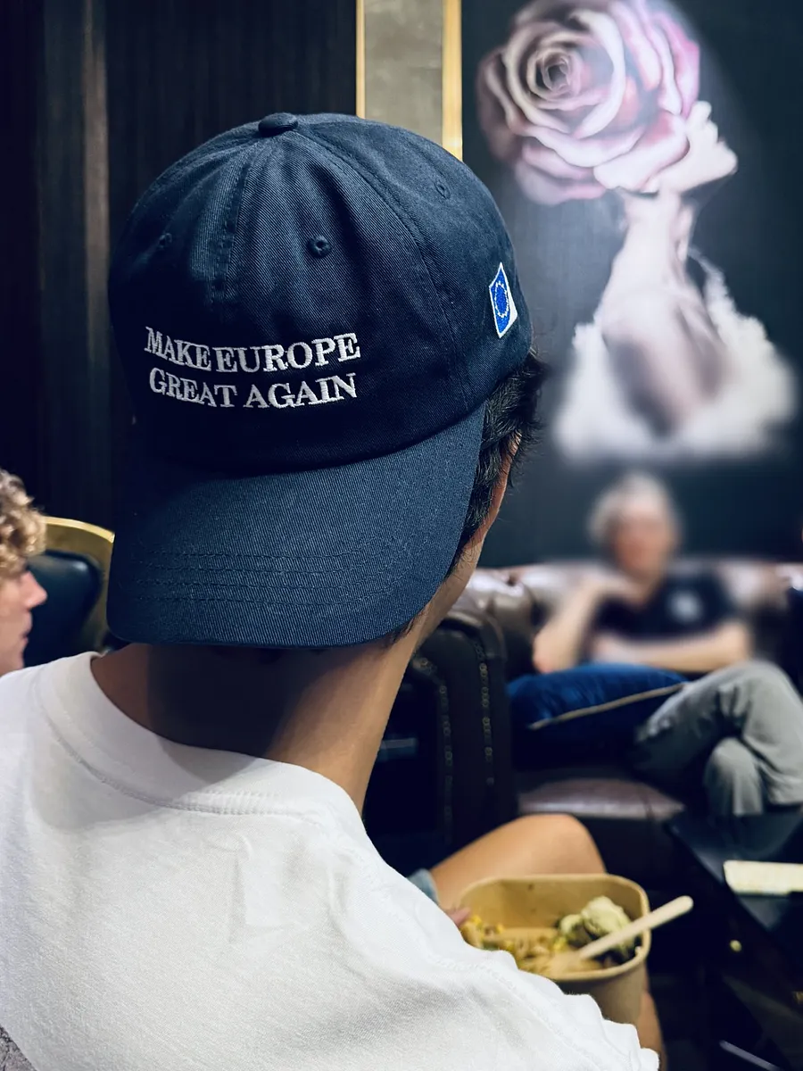 make europe great again cap/hat (MEGA eu/acc official) blue - 100% cotton product image (4)