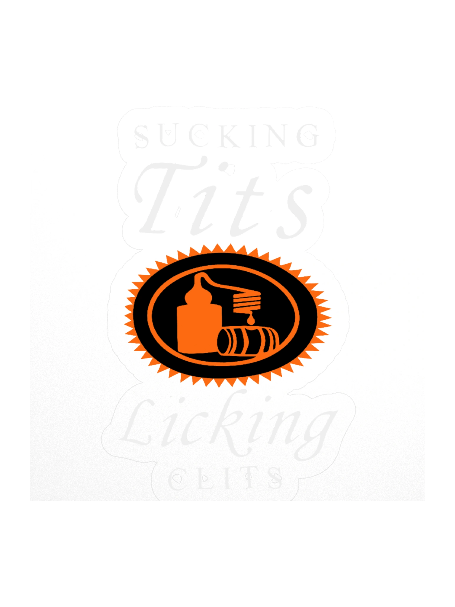 Sucking Tits & Licking Clits Sticker product image (1)