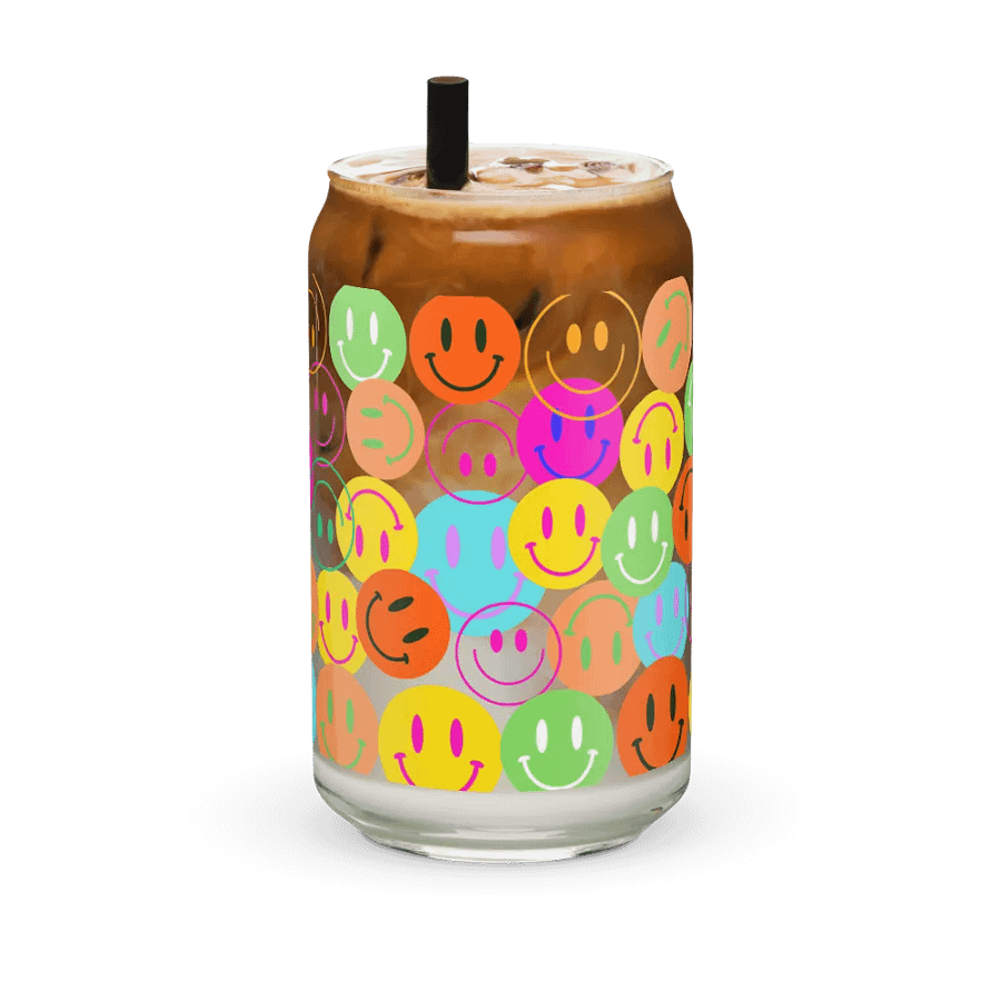 Smile emoji design - Sipper Glass product image (36)