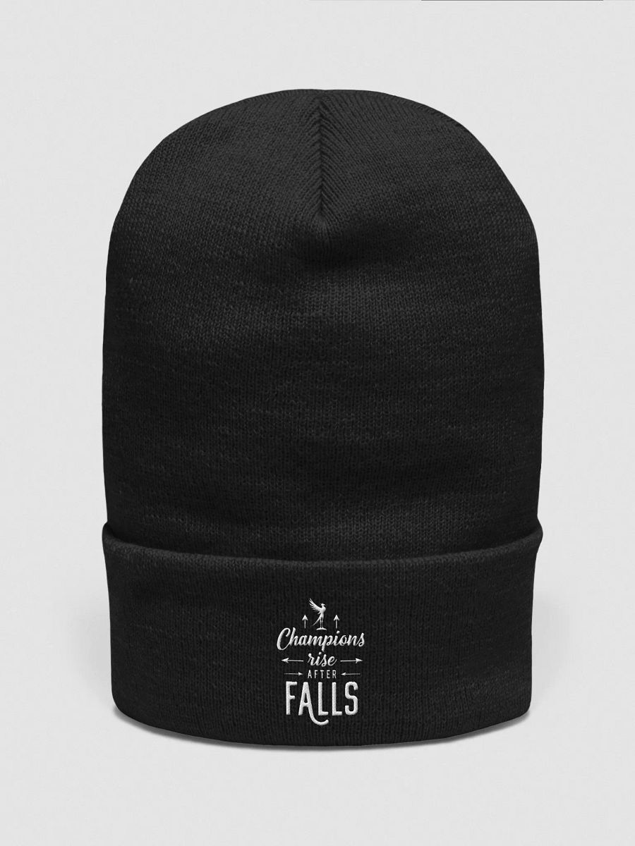 Rise Like a Champion: How Serena Williams’ Quote Champions Rise After Falls Can Transform Your Life — Wear It Proudly with Our Exclusive Beanie product image (1)