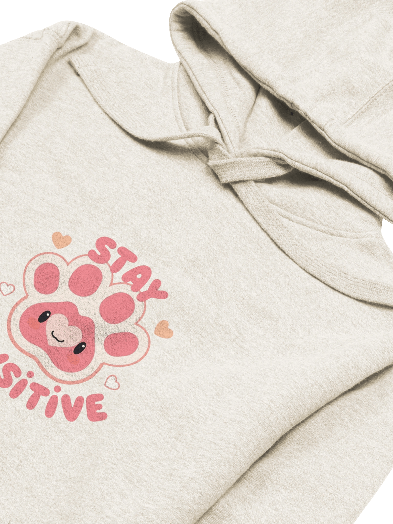 Stay Pawsitive – Cute Kawaii Paw Hoodie product image (27)