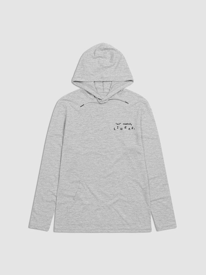 *not* mentally linear (sm. design) printed lightweight hoodie product image (2)