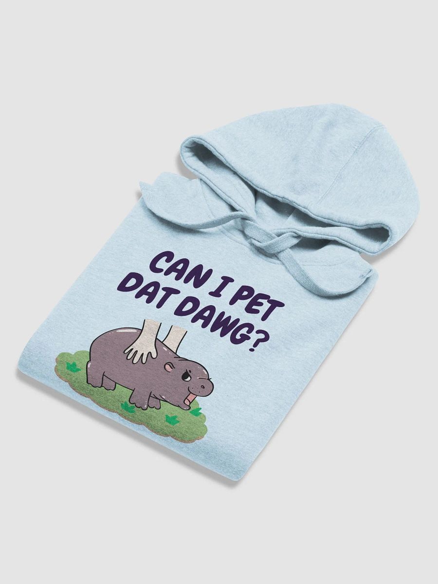MOODENG'S CAN I PET DAT DAWG? PREMIUM HOODIE! product image (6)