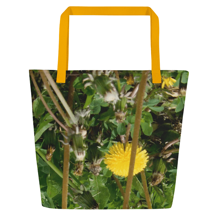 Sunflower tote with yellow handle product image (2)