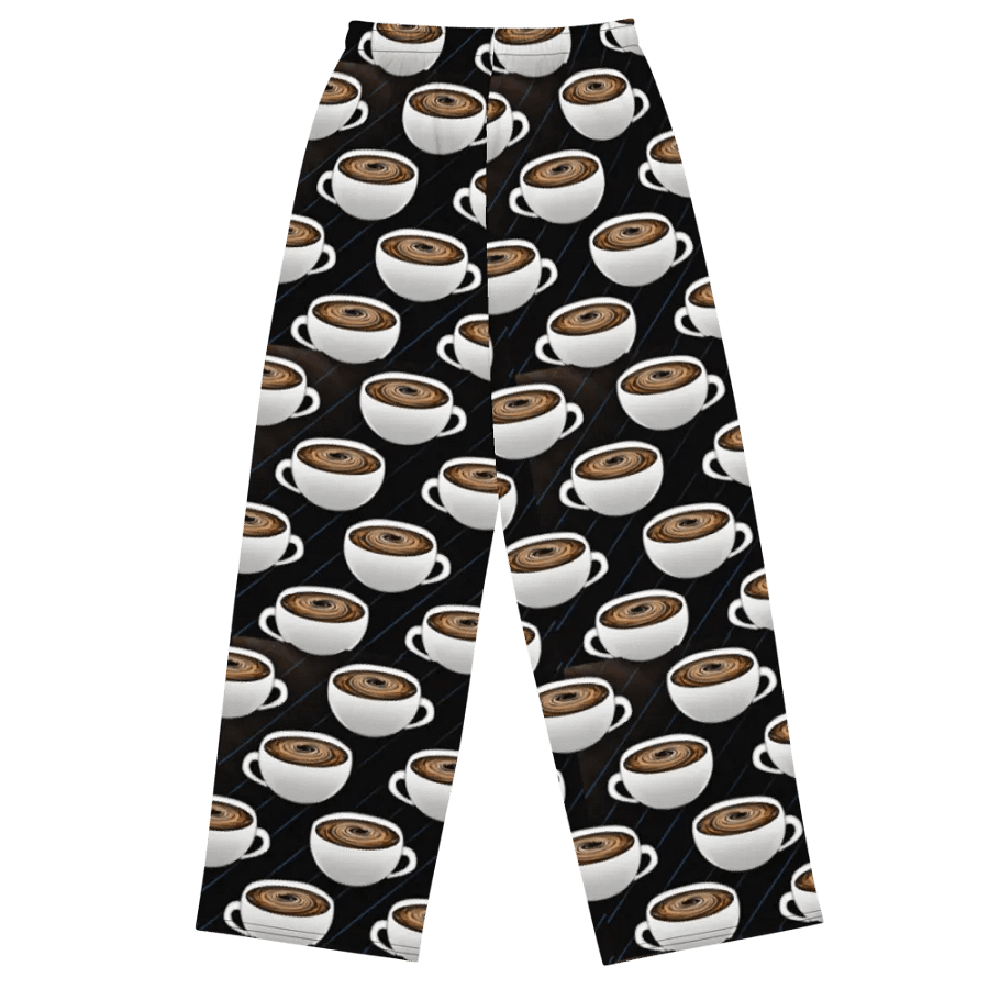 Coffee Cups Pattern Wideleg Pants product image (1)