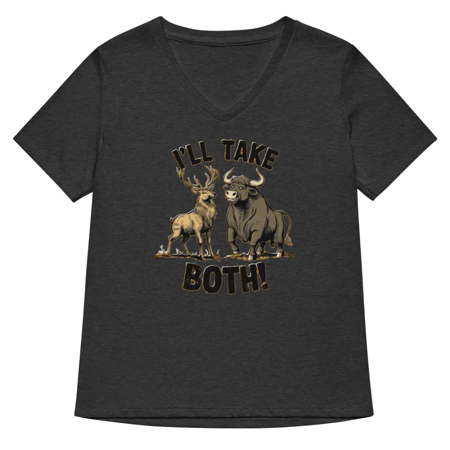 I'll Take Both Stag and Bull Vixen Wife V-neck T-shirt product image (32)