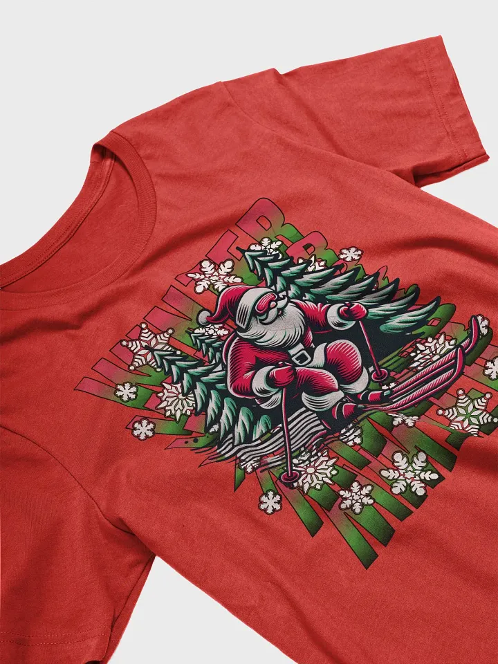 Winter Santa Skiing Adventure T-Shirt product image (2)