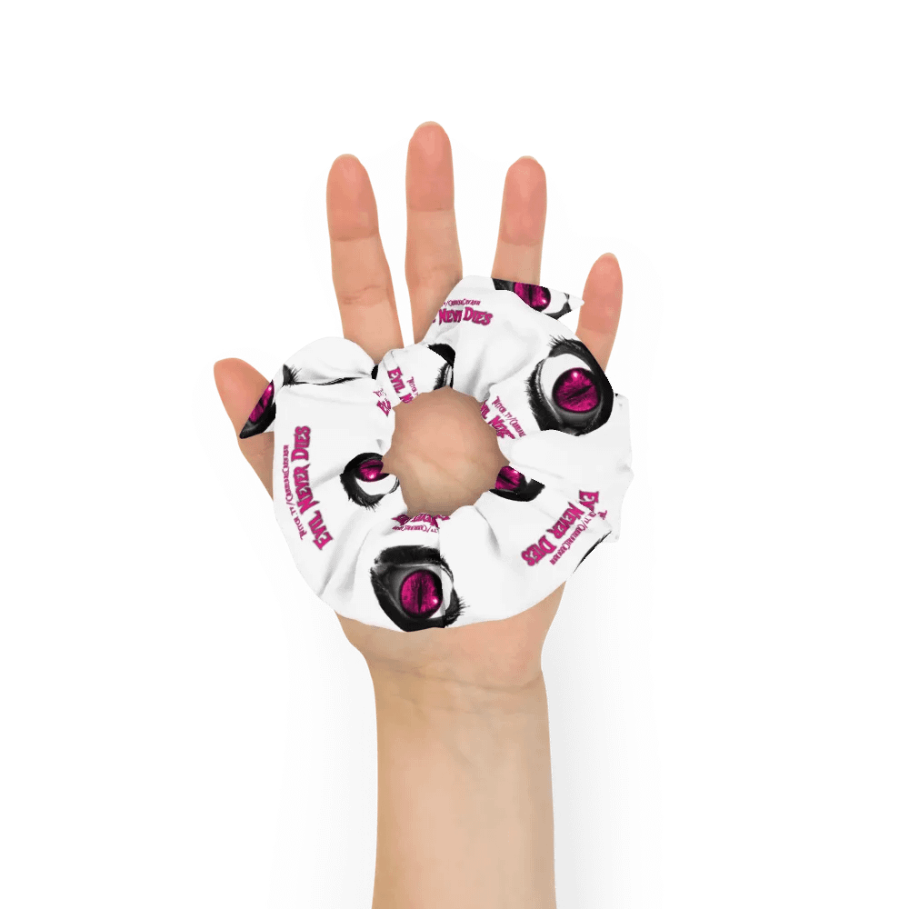 Pink Evil Never Dies Logo Scrunchie product image (7)
