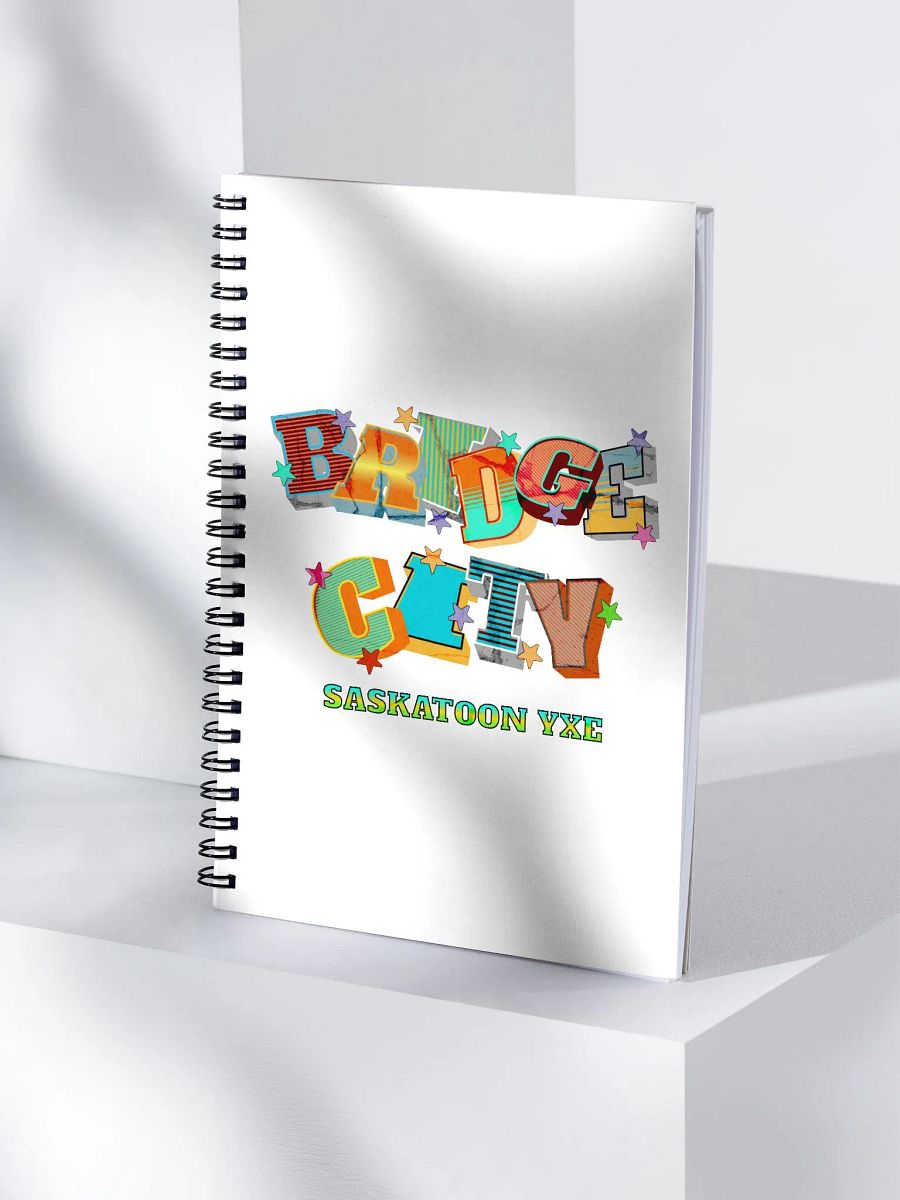 Bridge City Saskatoon Saskatchewan YXE Starry Spiral Notebook product image (1)
