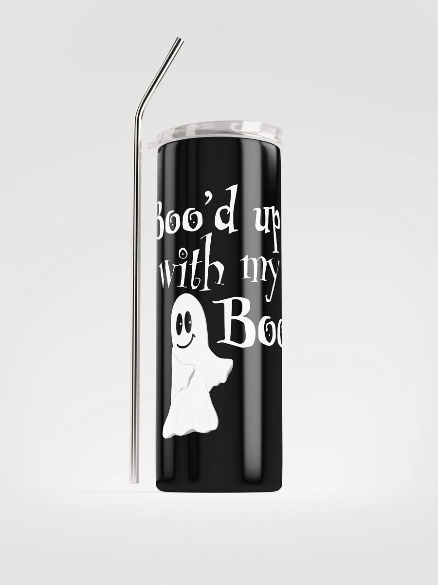 Boo'd Up With My Boo – Cute Ghost Halloween - Stainless Steel Tumbler product image (1)