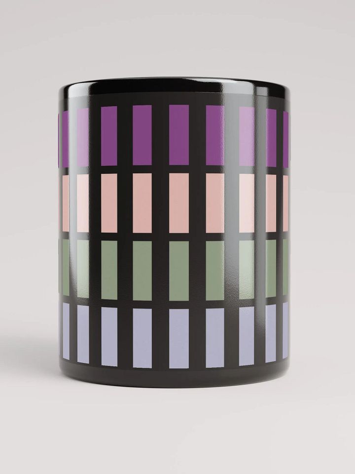 Contrasting Colores Rectangle Patterns Black Mug product image (3)