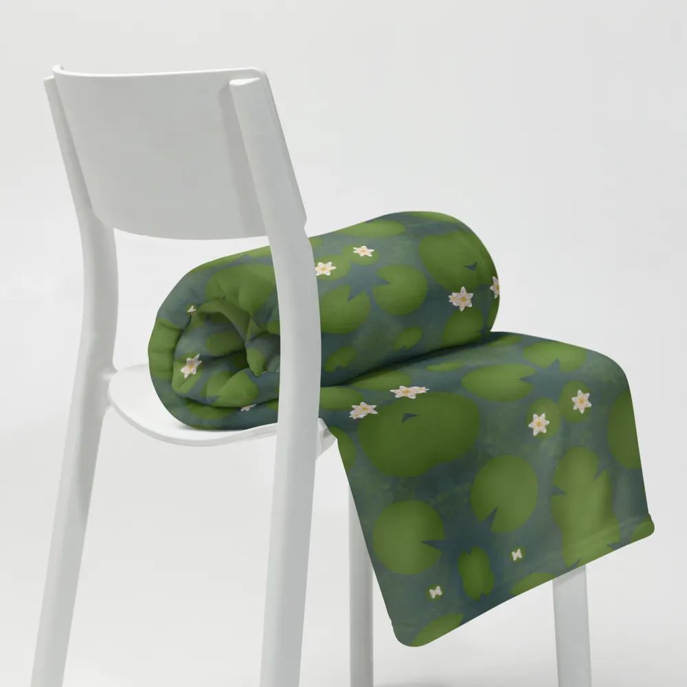 Lily Pond Throw Blanket ( 50