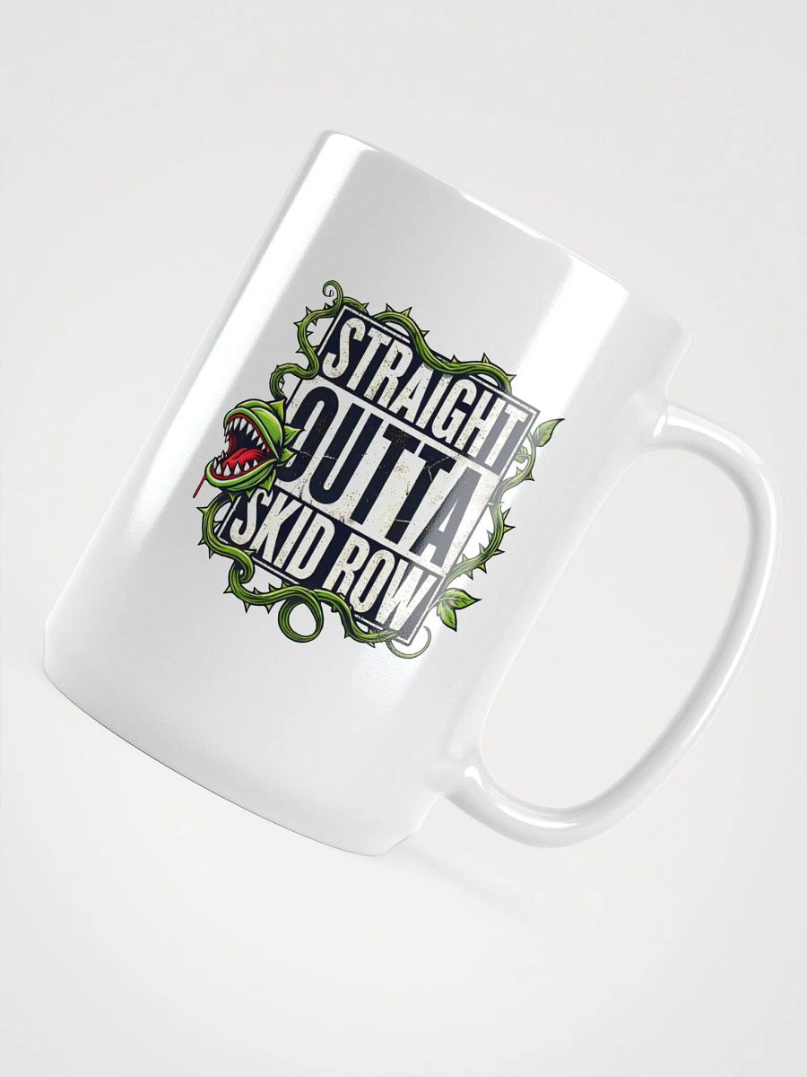 Straight Outta Skid Row Little Shop of Horrors Mug – White Glossy Broadway Coffee Cup product image (4)