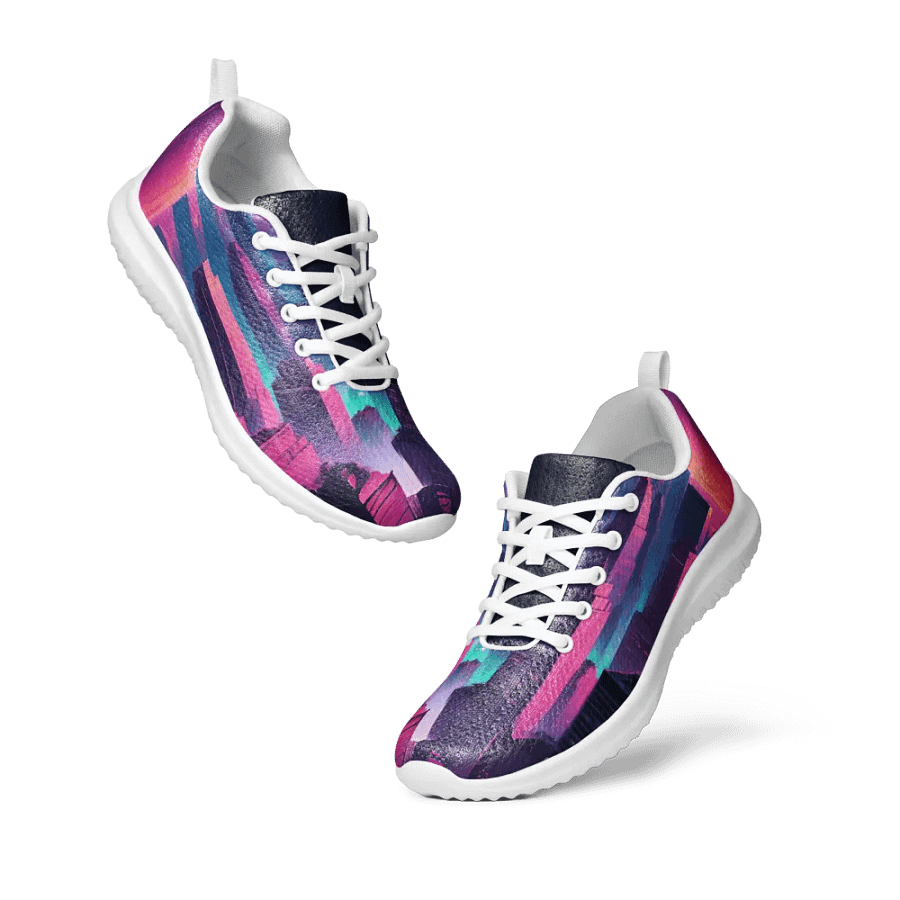 Vaporwave New York City All Over Print Athletic Shoes product image (8)