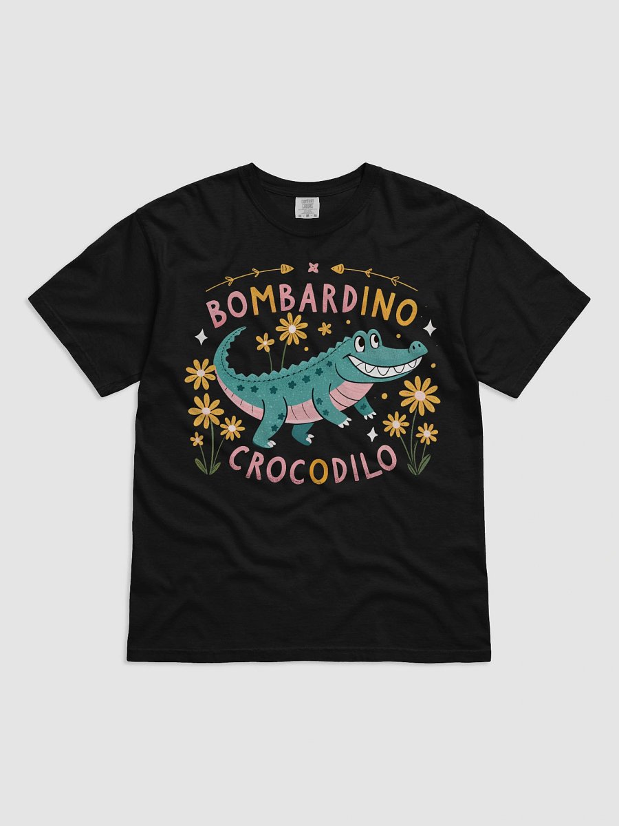A vibrant retro-style illustration depicting an alligator with friendly smile product image (10)