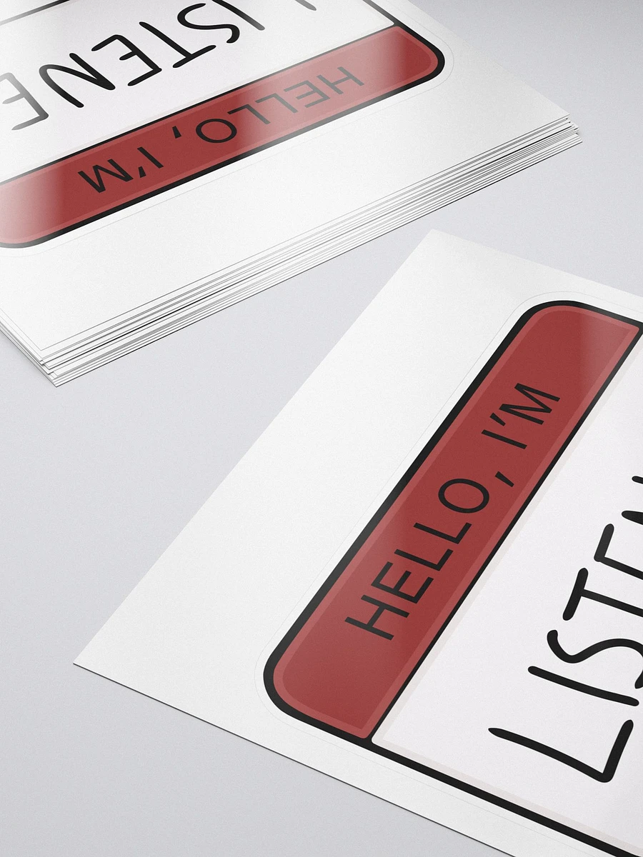 Hello, I'm Listener Sticker product image (5)