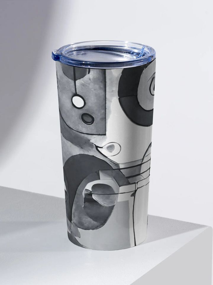 abstract kadinsky Tumbler kadinsky inspired black white Tumbler for elegant entertaining ladies gents moms Friendss product image (2)