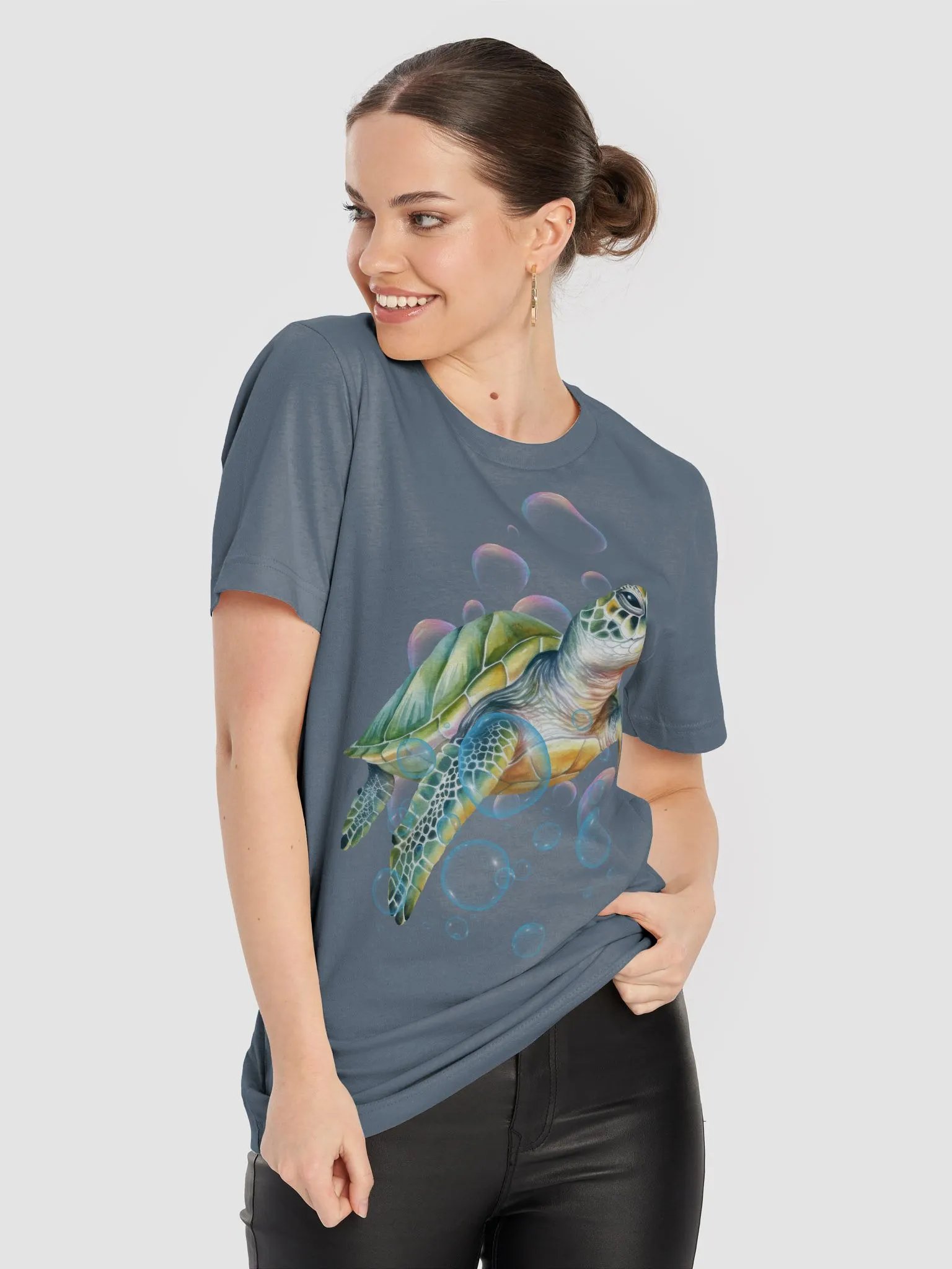 Sea Turtle Bubble T-Shirt product image (2)