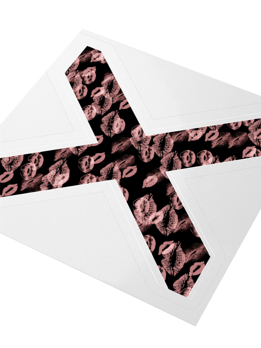 Black X Pink Lipstick Kisses | Kiss-cut Sticker product image (3)