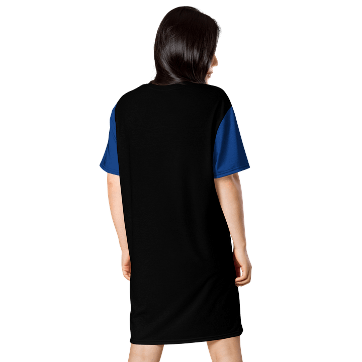 Midnight Veil Designs Black & Blue Gothic T-Shirt Dress - Sizes 2XS-6XL product image (2)