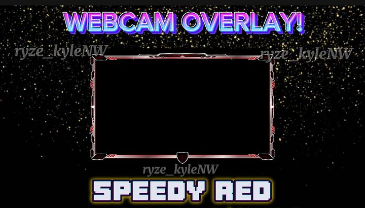 Webcam Overlay SPEEDY RED product image (1)