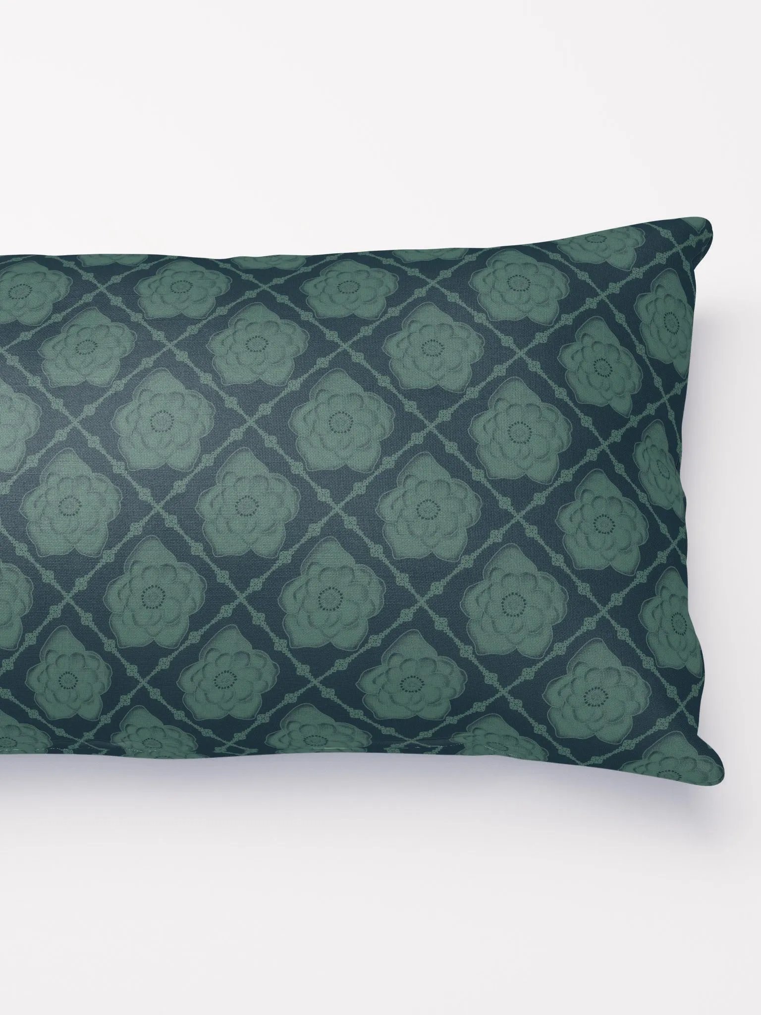 Teal Hellebore Pillow product image (5)