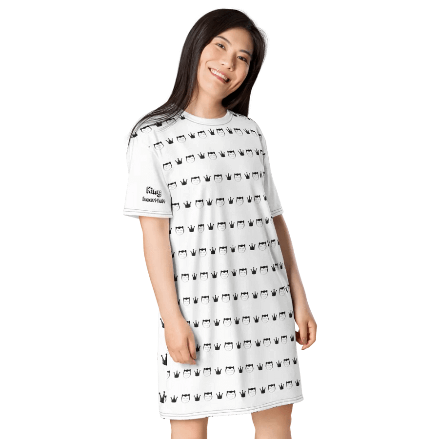 Flickering Grid All-Over T-Shirt Dress product image (4)
