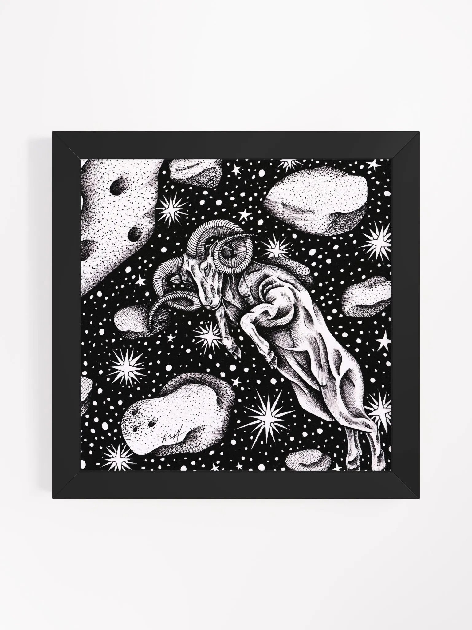 Aries Zodiac Ram Framed Poster product image (4)