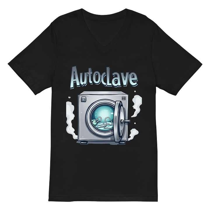 Sterilization Station Cartoon Autoclave V-Neck Tee product image (3)