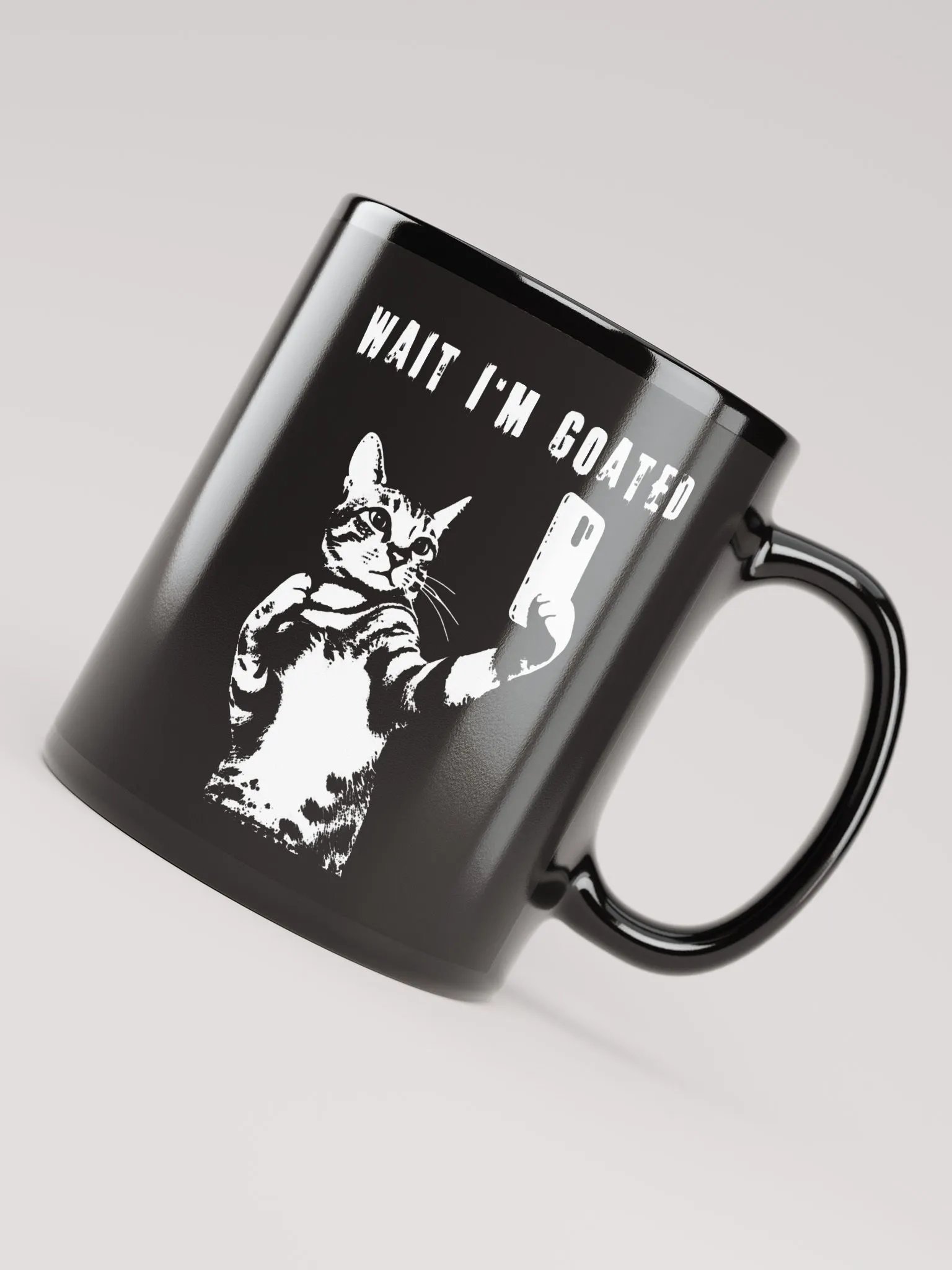 "Wait I'm GOATed" Funny Cat Selfie product image (8)