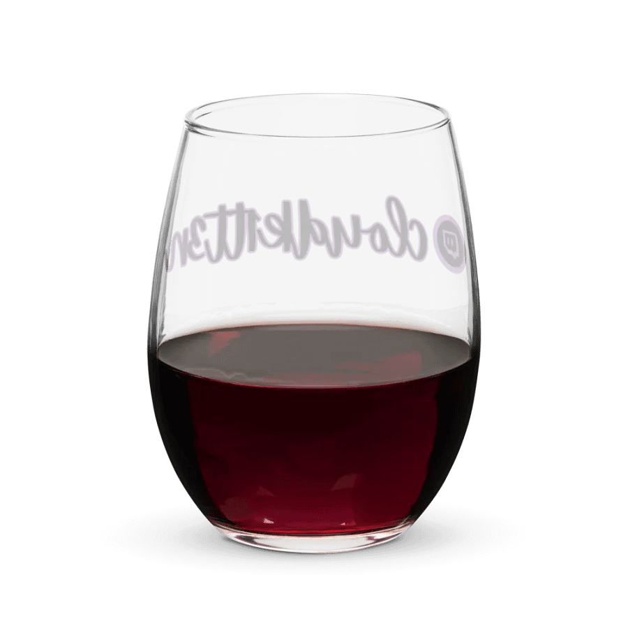 *Leaving Soon* TTV Name Logo Stemless Wine Glass product image (6)