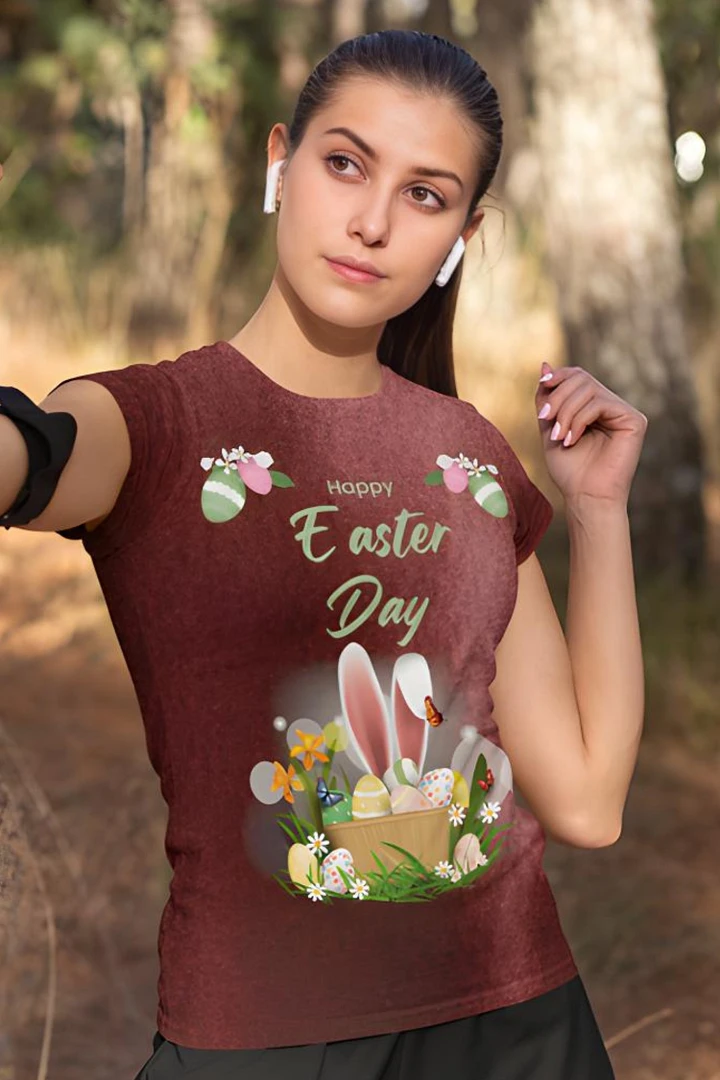 Happy Easter Day All Over Print T-shirt product image (1)