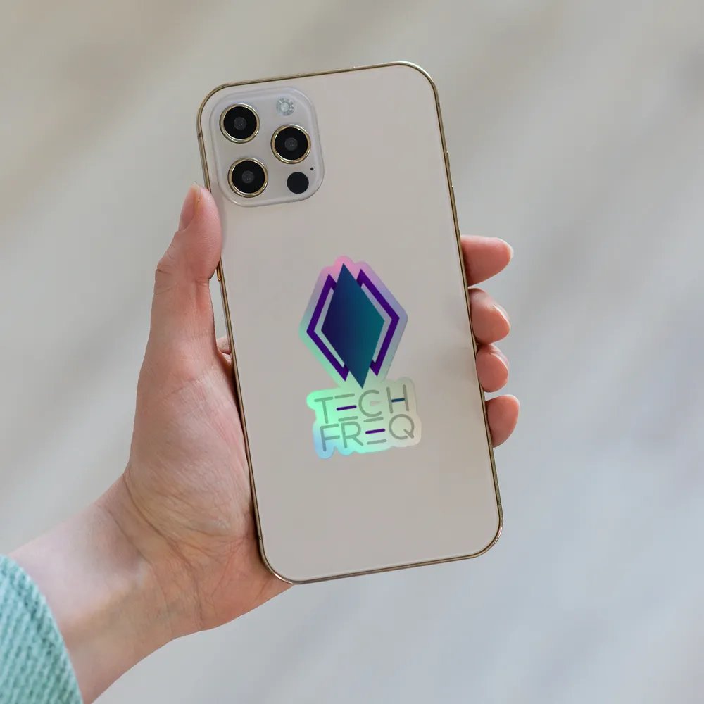 TechFreq Logo Kiss-Cut Holographic Sticker product image (8)