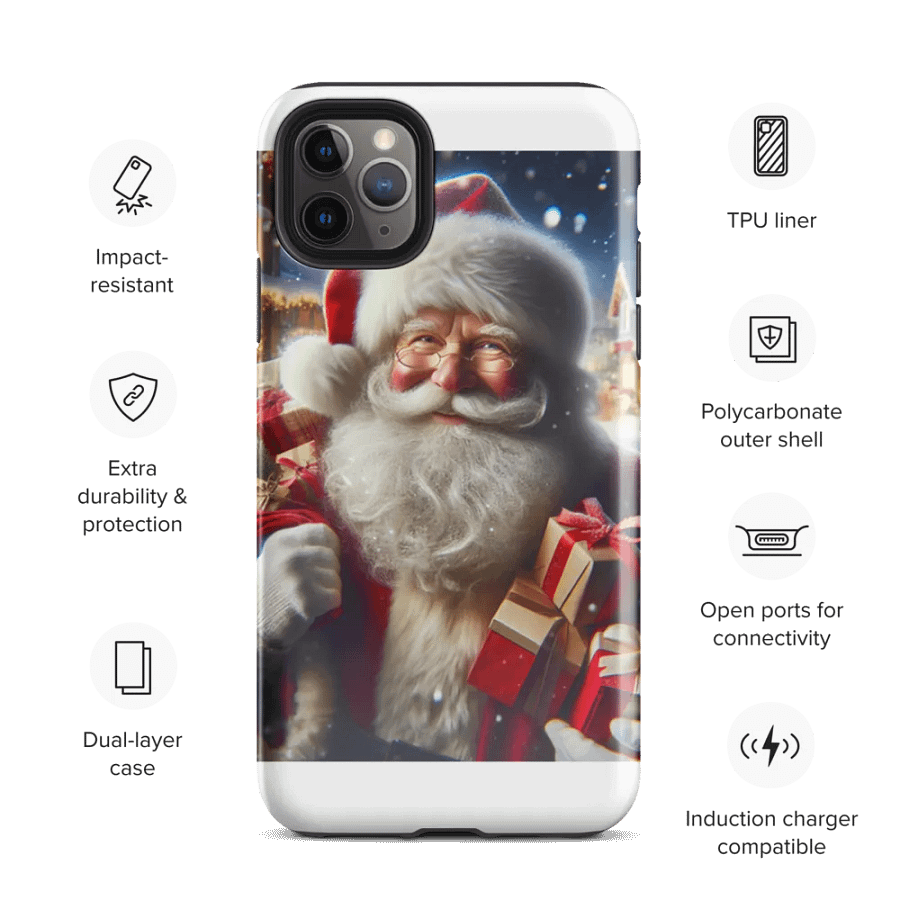 Love Joy Santa With Gifts Tough Case For iPhone product image (35)