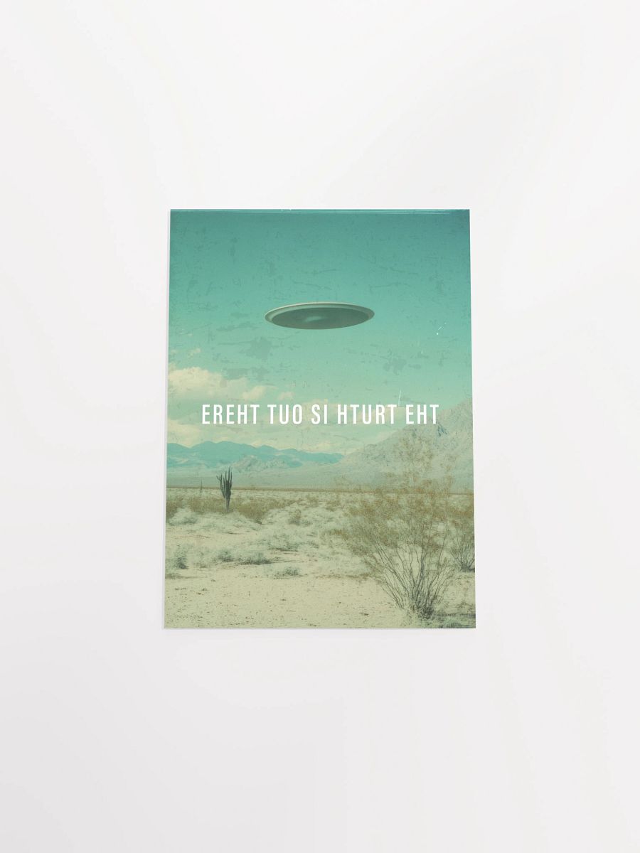 erehT tuO si hturT ehT/The X-Files poster, S09E04 tagline, 2001 — sci-fi poster product image (9)