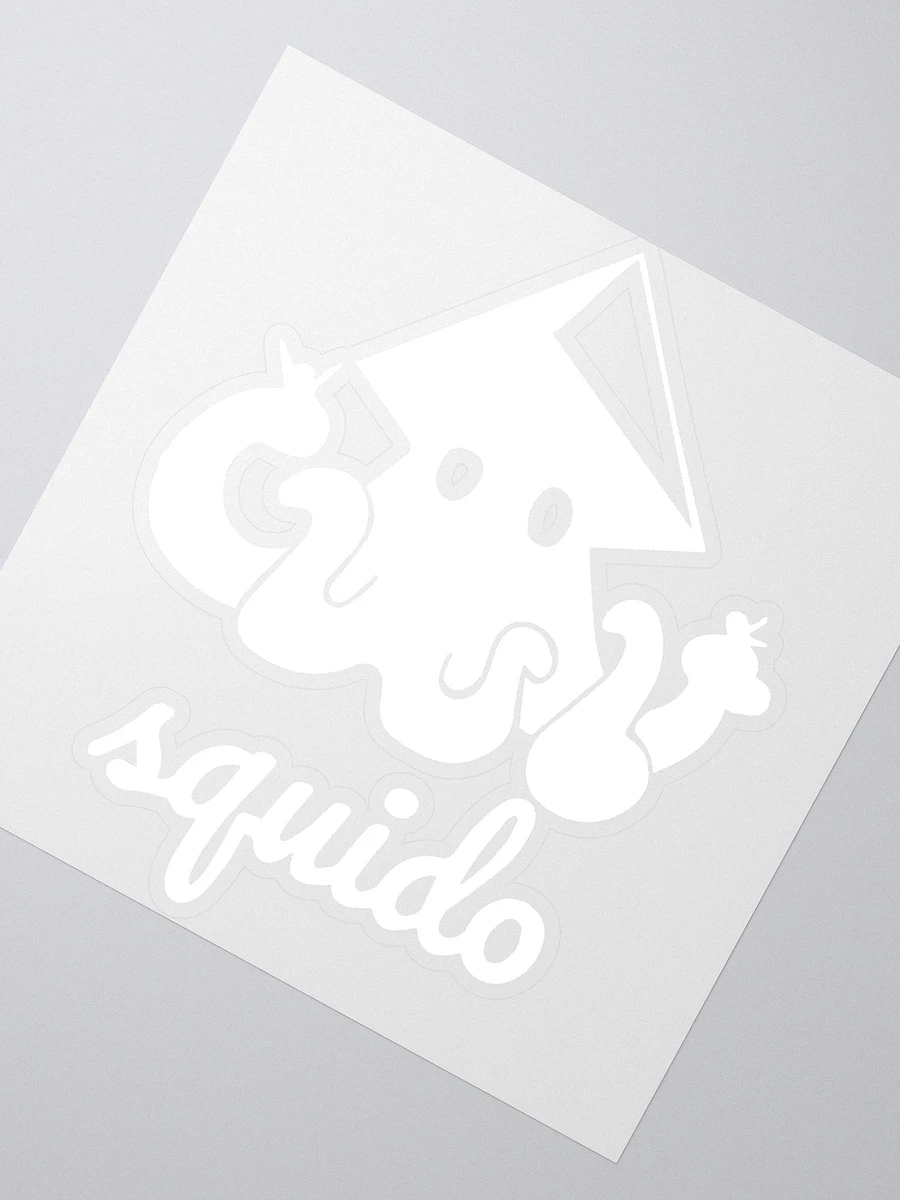 Squido Studio White Logo Stickers product image (2)