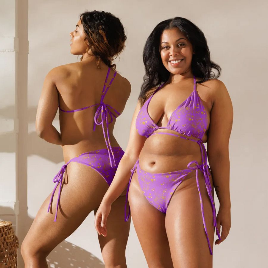Golden Garden Recycled String Bikini product image (11)