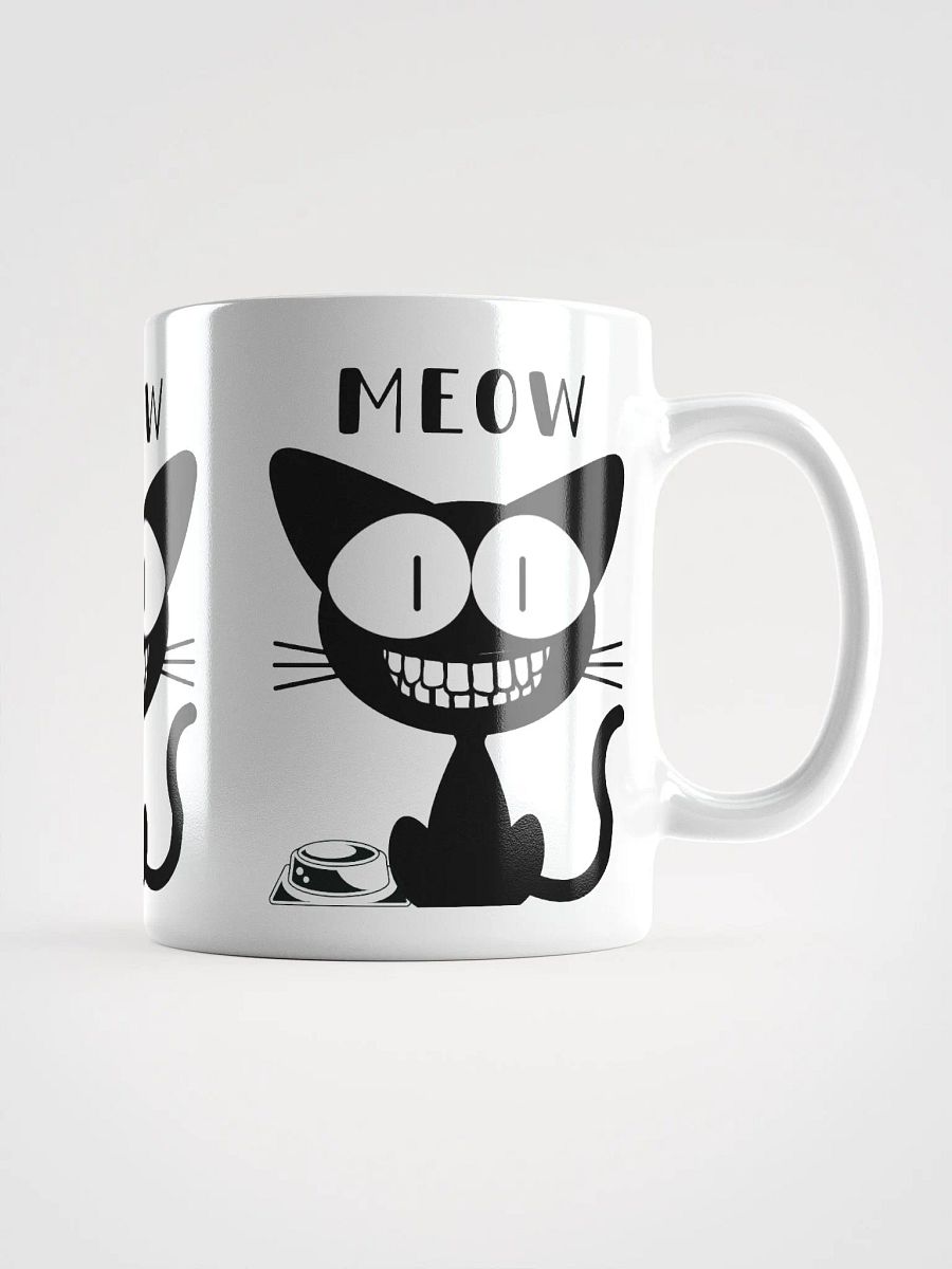 SMILING BLACK CAT, MEOW product image (1)