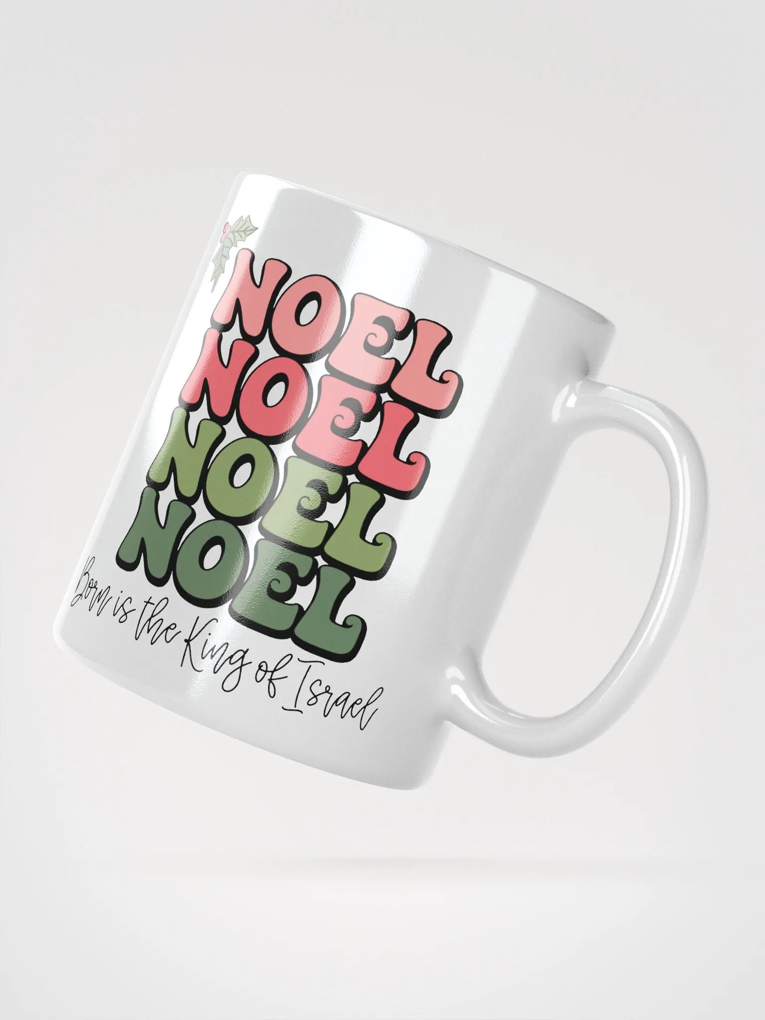 NOEL White Glossy Christmas Mug product image (2)