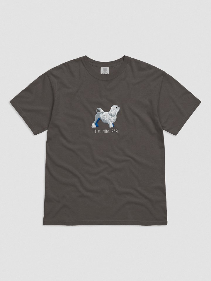I Like Mine Rare T-Shirt(Embroidered) of a Lowchen(White) product image (11)