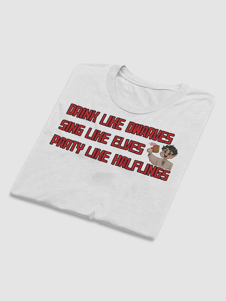 Dwarves, Elves, Halflings T-Shirt (BLACK OUTLINE) product image (1)