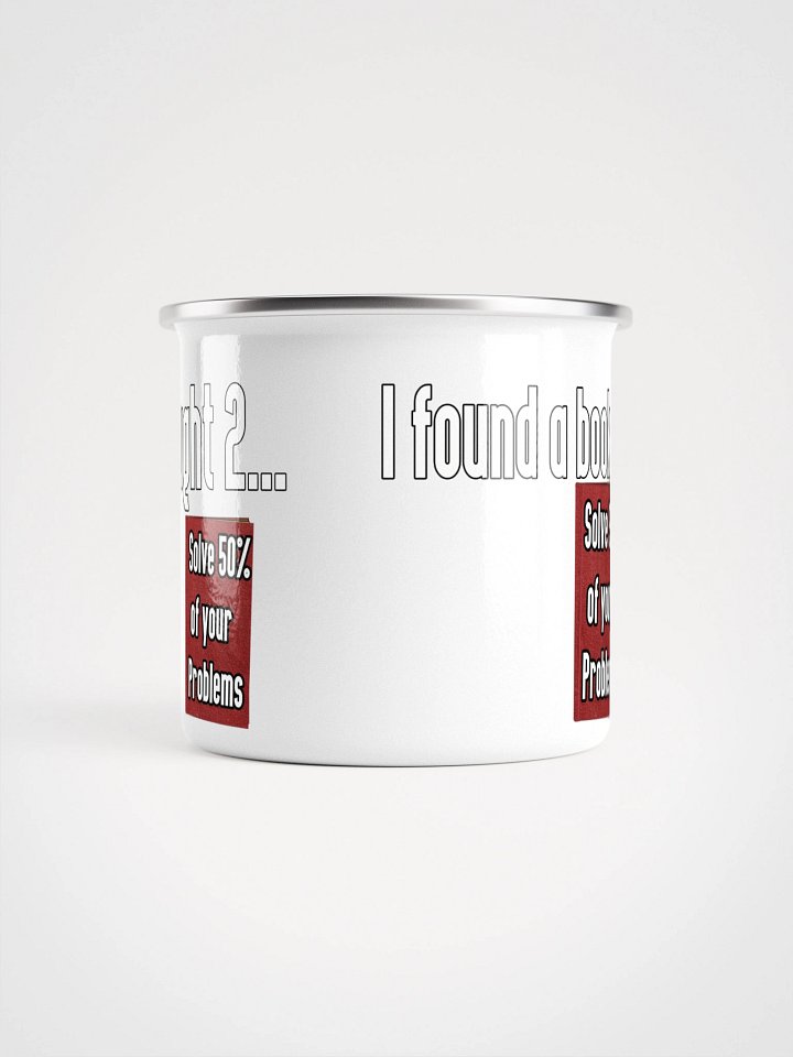 Solve 100% of Your Problems Enamel Mug product image (2)