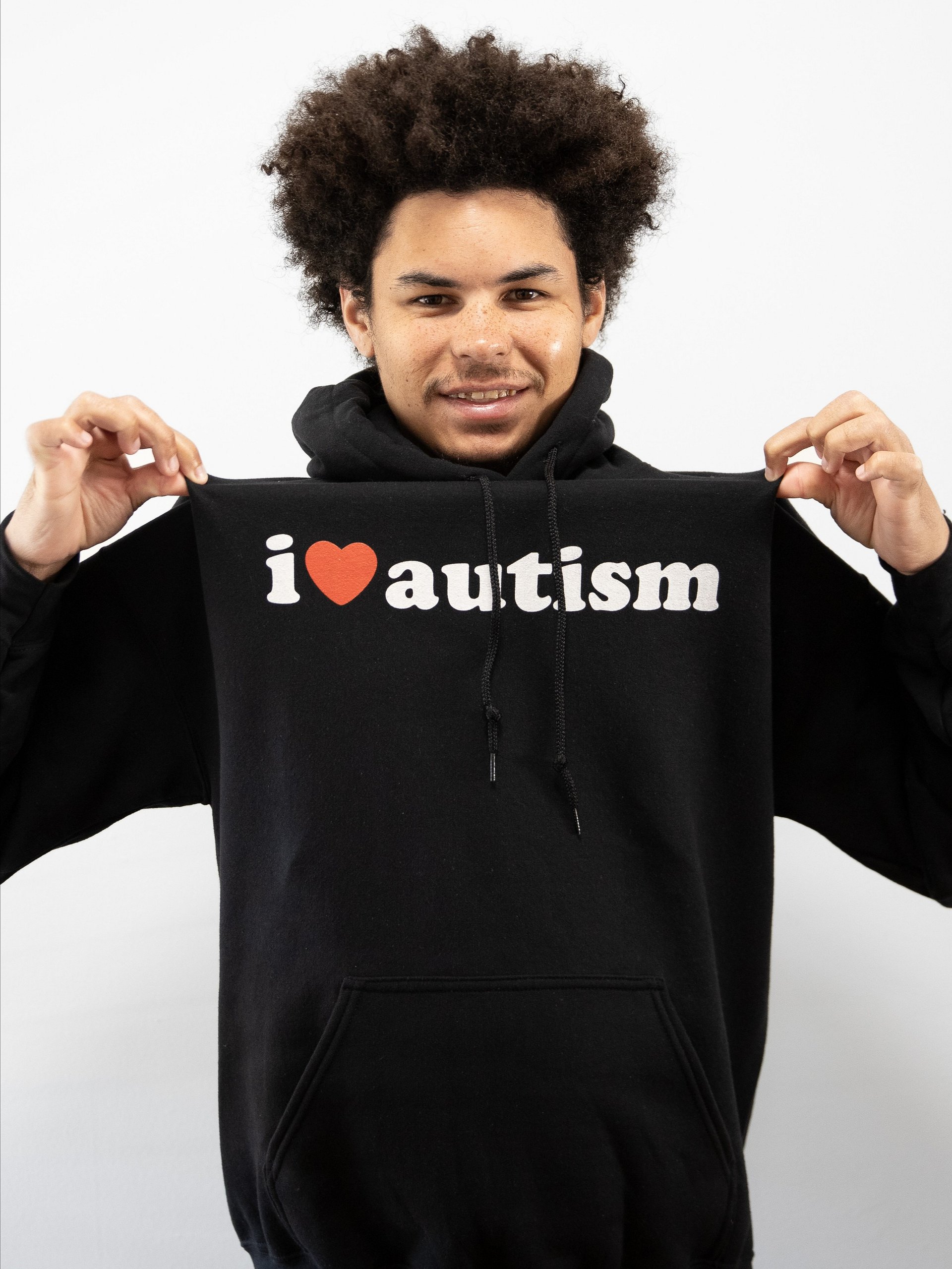 I Heart Autism Black Hoodie product image (3)